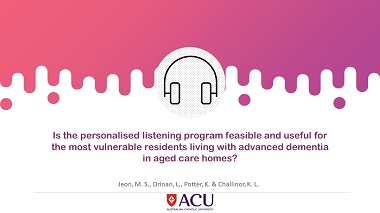 Is the personalised listening program feasible and useful for the most vulnerable residents